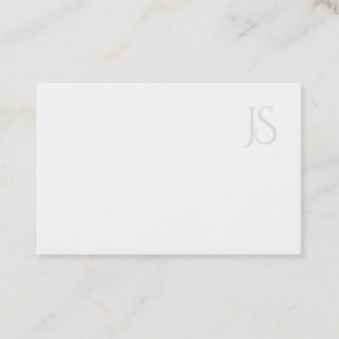 Modern Monogram Minimalist Professional Simple Business Card