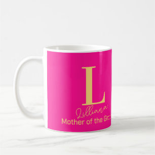 Modern Monogram Mother of the Groom Coffee Mug