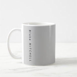 Modern Monogram Name Urban Grey Coffee Mug