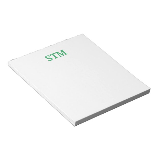 Modern Monogram Notepad (Angled)