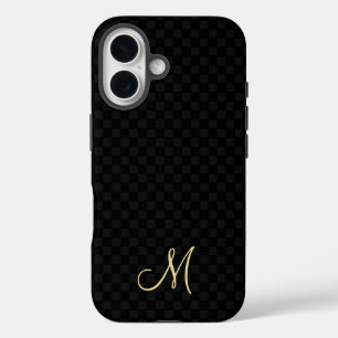 Modern Monogram Pattern iPhone Slim Fit Hard Case