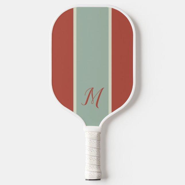 Modern Monogram Personalised Classic Monogram  Pickleball Paddle (Front)