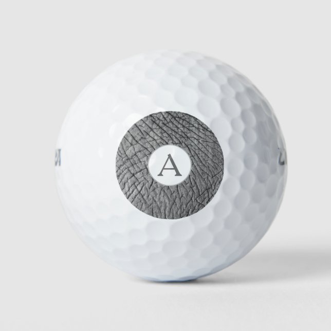 Modern Monogram personalised Golf Balls (Front)