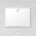 Modern Monogram Personalised Notepad<br><div class="desc">Modern and simple custom-designed notepad.</div>