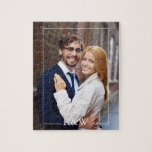 Modern Monogram Photo Jigsaw Puzzle<br><div class="desc">Simple and chic monogram design. Need a custom color? Send us a message to heartlockedstudio@gmail.com and we'll be happy to help you out!</div>