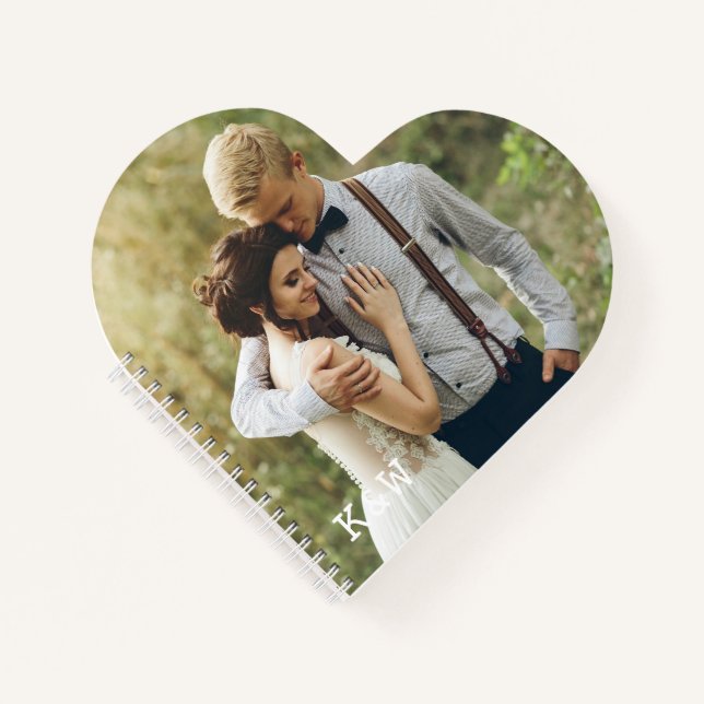 Modern Monogram Photo Notebook (Front)