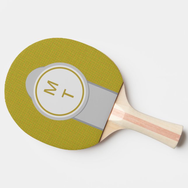 Modern Monogram Ping Pong Paddle (Side)