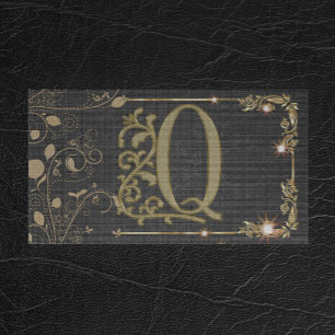 Modern Monogram Professional Masculine Unique Business Card