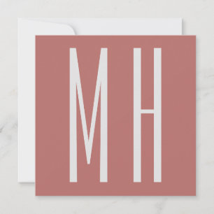 Modern Monogram Professional Plain Minimalist