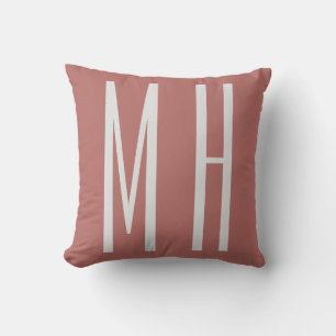 Modern Monogram Professional Plain Minimalist Cushion