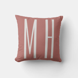 Modern Monogram Professional Plain Minimalist Cushion