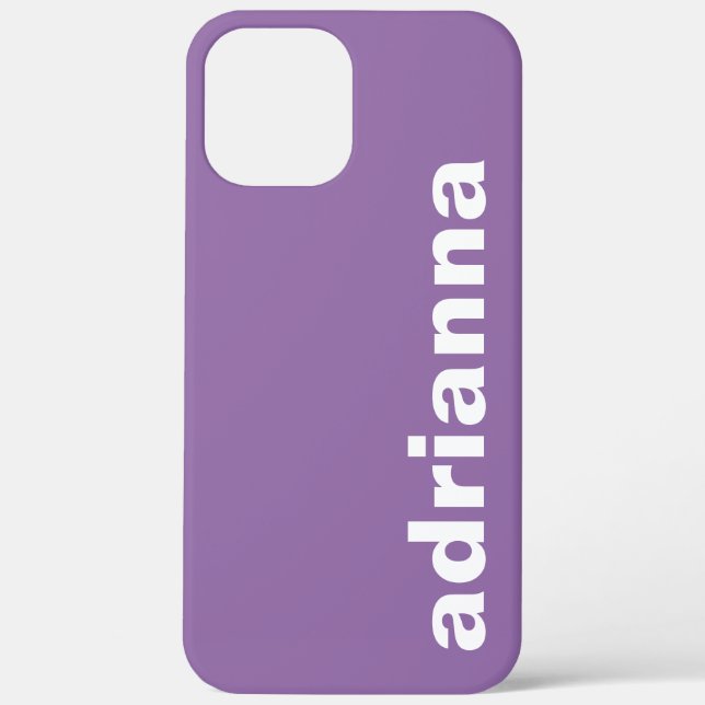 Modern Monogram Purple Case-Mate iPhone Case (Back)