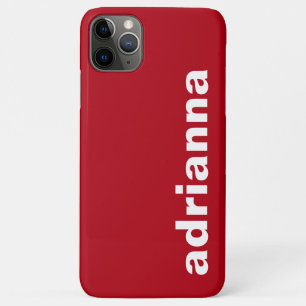 Modern Monogram Red iPhone 11 Pro Max Case