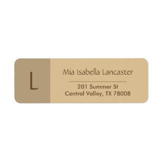 Modern Monogram  - Return Address Labels