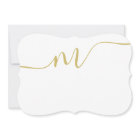 Modern Monogram Script Calligraphy Gold Name