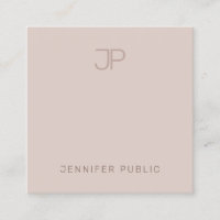 Modern Monogram Sleek Plain Professional Elegant