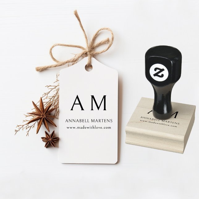 Modern, Monogram, Stamp (Creator Uploaded)
