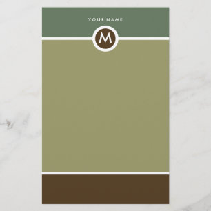 Modern Monogram Stationery - Business or Personal