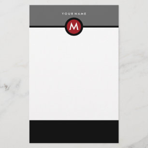 Modern Monogram Stationery - Business or Personal