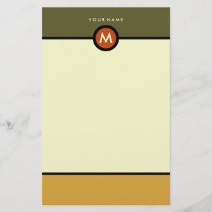 Modern Monogram Stationery - Business or Personal