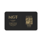 Modern Monogram Tattoo Artist Elegant Black