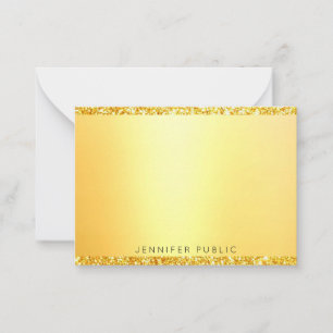 Modern Monogram Template Elegant Gold Glitter