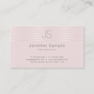 Modern Monogram Template Elegant Professional Business Card