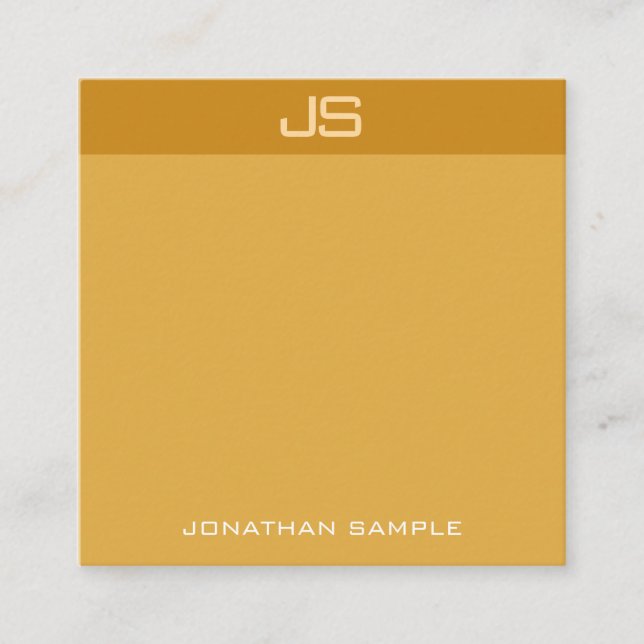 Modern Monogram Template Elegant Trend Colours Chi Square Business Card (Front)