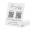 Modern Monogram  wedding honeymoon fund QR code 