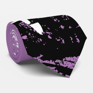 Modern monogram with initial "p" purple tie