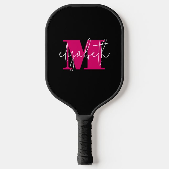 Modern Monogrammed Pickleball Paddle (Front)