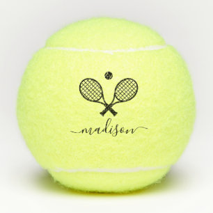 Modern Monogrammed Tennis Balls