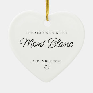 Modern Monoline The Year We Visited France Ceramic Tree Decoration