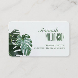 Modern Monstera Business Card