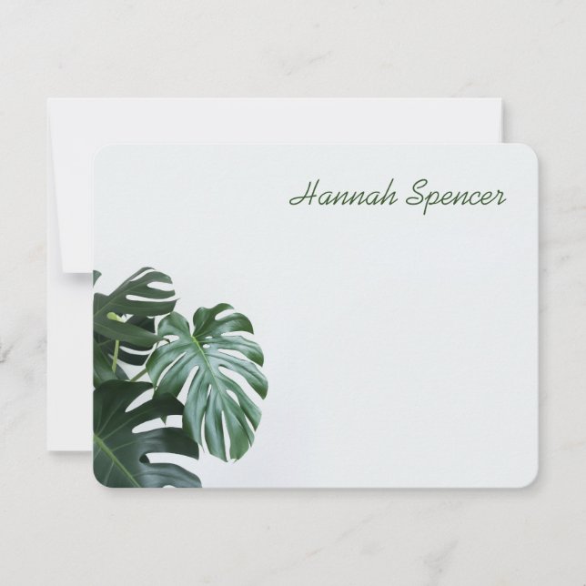 Modern Monstera Card (Front)