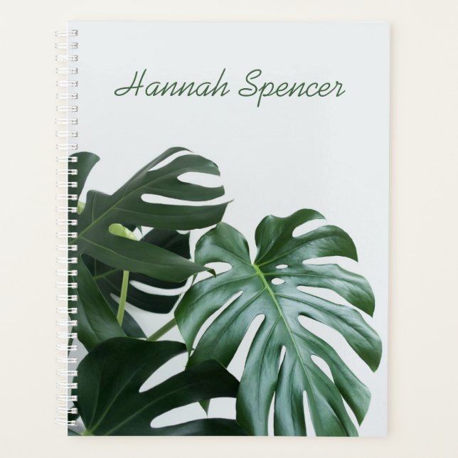 Modern Monstera Planner (Front)