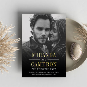 Modern Mood Photo Save the Date