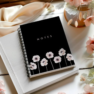 Modern Moody Wildflower Notebook