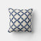 Modern Moroccan Quatrefoil in Cream Navy Blue Grey