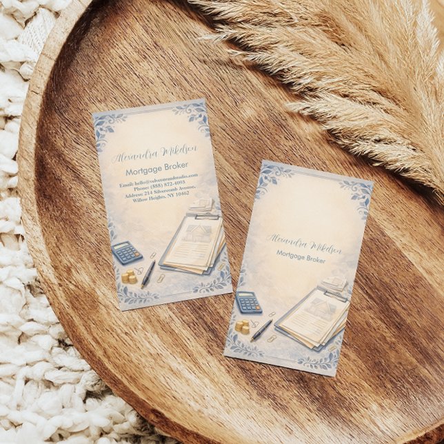 Modern Mortgage Broker Business Card (Creator Uploaded)