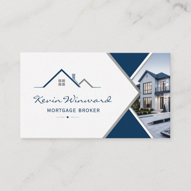 Modern Mortgage Broker Card (Front)