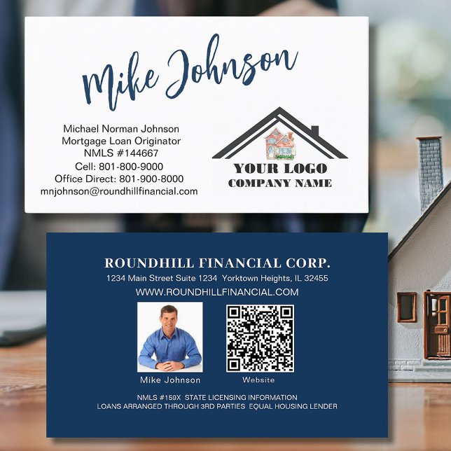 Modern Mortgage Professional Logo QR Code     Business Card (Creator Uploaded)