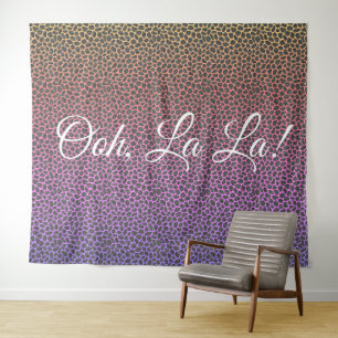 Modern Mosaic Animal Print Rainbow Tapestry