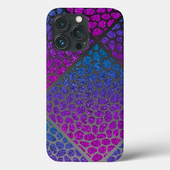 Modern Mosaic Asymmetrical Design Case-Mate iPhone Case (Back)