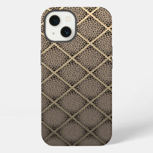 Modern Mosaic Diamonds Animal Print iPhone 13 Case