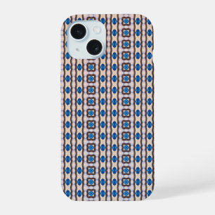 Modern mosaic geometric abstract pattern 1298 iPhone 15 case
