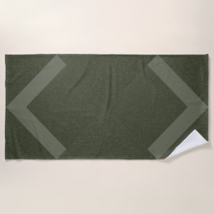 Modern Moss Arrows Beach Towel – Customisable