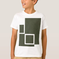 Modern Moss Green Block T-Shirt