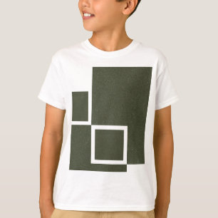 Modern Moss Green Block T-Shirt