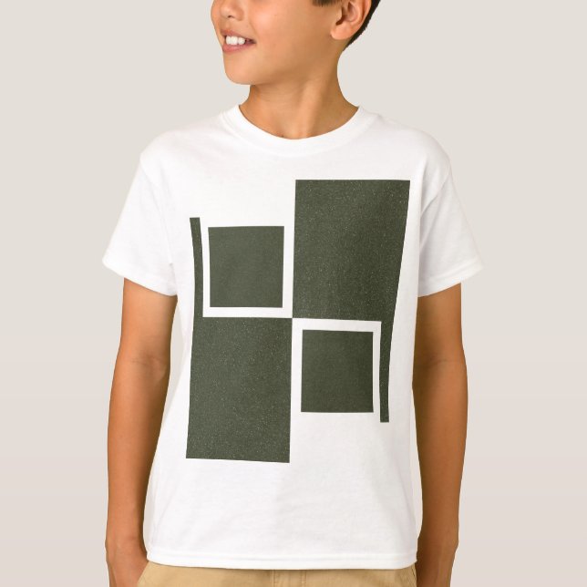 Modern Moss Green Boxed Tee (Front)